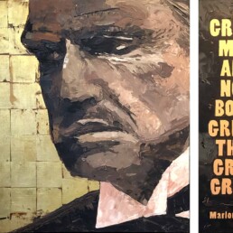 Marlon Brando portrait painting by Peter Engels