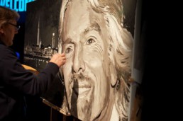 Richard Branson portrait painting by Peter Engels