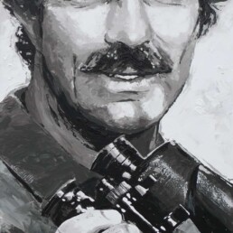 Thomas Magnum - Tom Selleck portrait painting by Peter Engels
