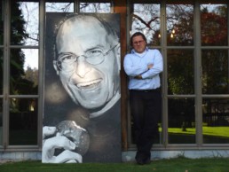 Steve Jobs portrait painting by Peter Engels