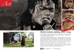 EDM magazine-Michael Jackson portrait painting by Peter Engels