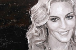 Madonna painted portrait by Peter Engels