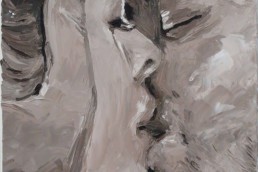 The Kiss portrait painting by Peter Engels - More passionate than Gustave Klimt