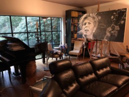 David Bowie portrait painting by Peter Engels