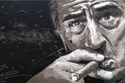 Robert De Niro painting by Peter Engels
