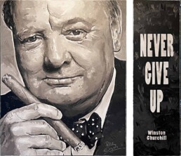 Winston Churchill-Art by Peter Engels