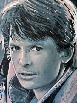 Michael J. Fox-Marty McFly-Back To The Future-Art by Peter Engels
