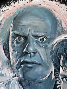 Christopher Lloyd-Doc Brown-Back To The Future-Art by Peter Engels