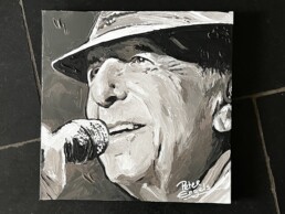 Leonard Cohen-art by Peter Engels