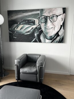 Jochen Arl-Ferrari-Portrait painting by Peter Engels