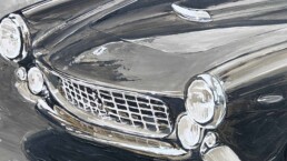 Steve McQueen-Ferrari Lusso-Art by Peter Engels