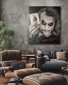 Interior with The Joker-Art by Peter Engels