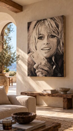 Brigitte Bardot-Queen of Hearts-Mediterranean Interior-Art by Peter Engels