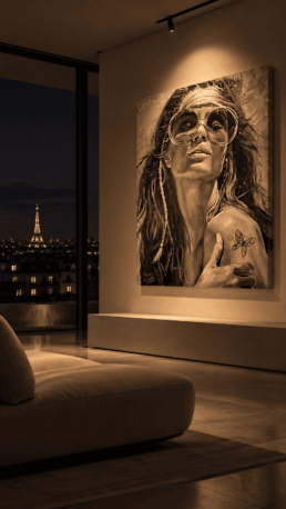 Butterfly-Paris Interior-Painting by Peter Engels