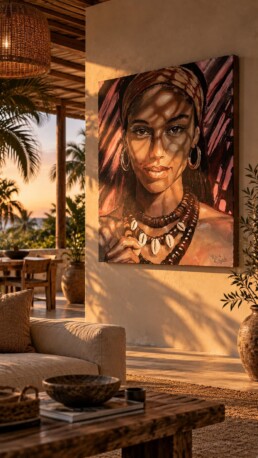 Layla-Tropical interior-Art by Peter Engels